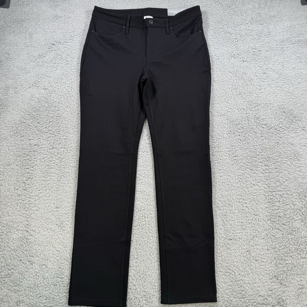 S Chicos Pants‎ Womens 0.5 US 6 Black Ponte Slim Ankle Pull On NWT